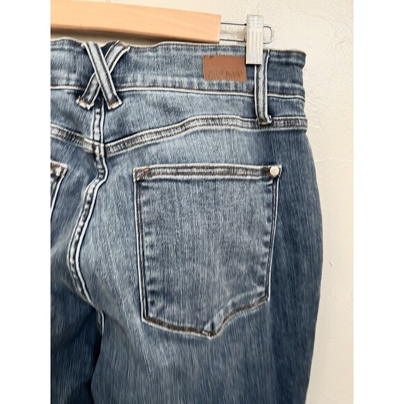 Judy Blue Any Time Any Place Wide Leg Jeans Light Wash Size 14 31 Stretch Boho - Picture 14 of 16